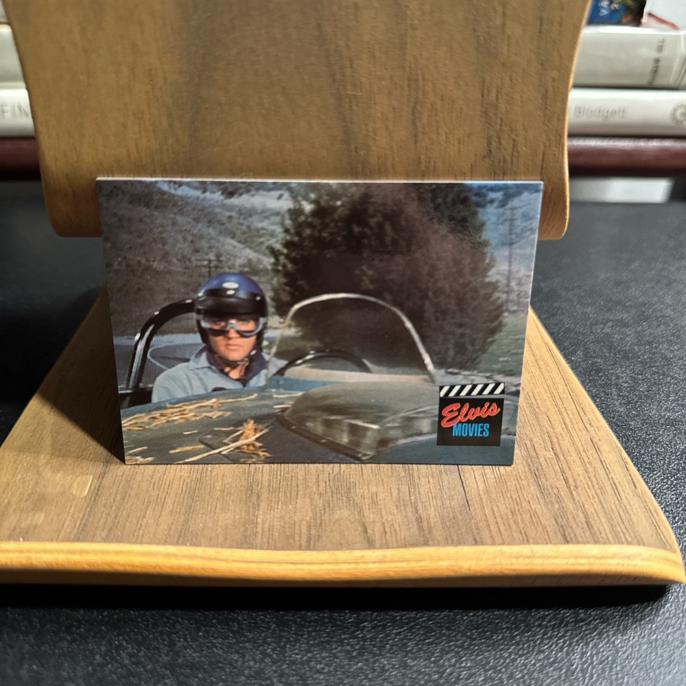 Elvis Moves Trading Card - Blue and Black